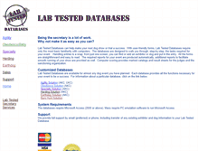 Tablet Screenshot of labtesteddatabases.com